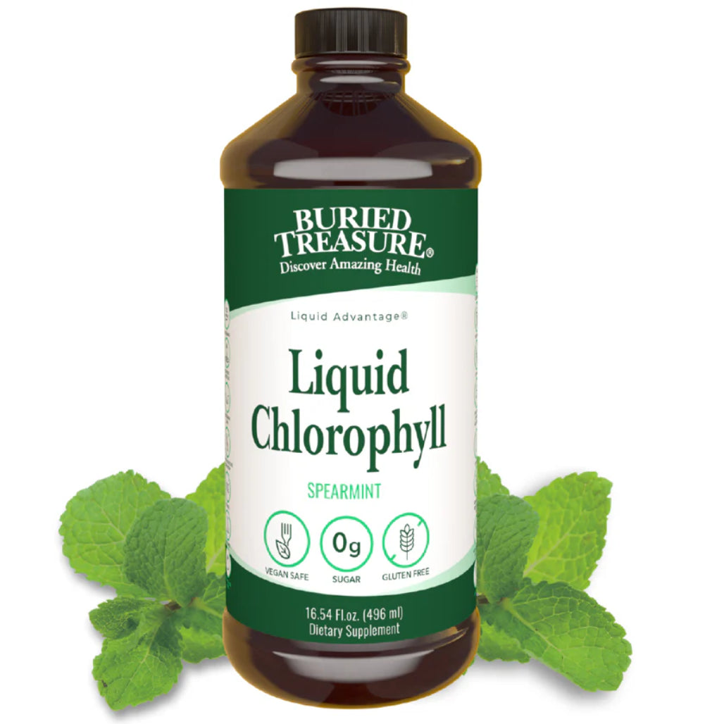 Liquid Chlorophyll Spearmint by Buried Treasure at Nutriessential.com