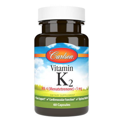 Vitamin K2 5 mg Carlson Labs