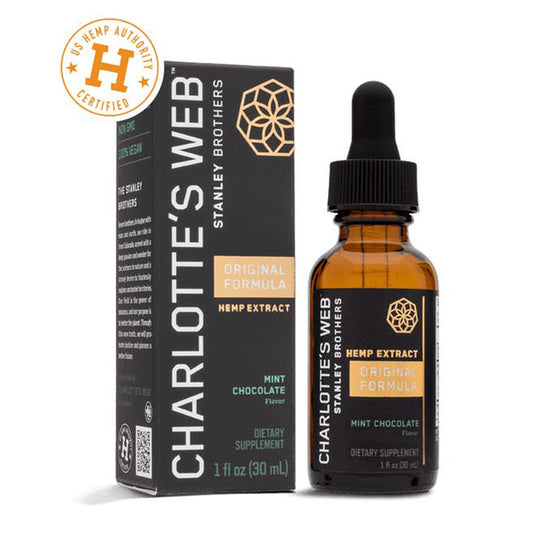 Charlotte's Web 50 mg Mint Chocolate - Supplement to support a calmness and focussed mind
