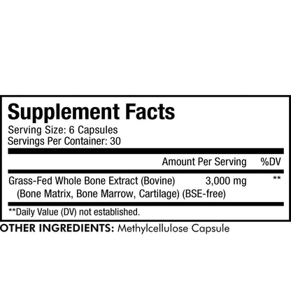 About Grass-fed Bone Marrow by Codeage - 180 Capsules | Support Dental Health