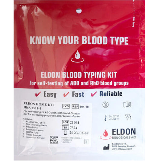 Eldon Blood Typing Kit 1 kit by D'Adamo Personalized Nutrition at Nutriessential.com