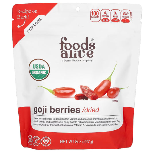 Goji Berries by Foods Alive at Nutriessential.com