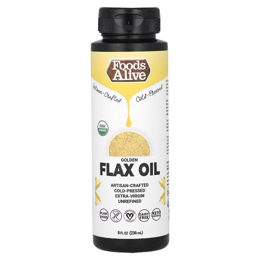 Gold Flax Seed Oil Organic Foods Alive