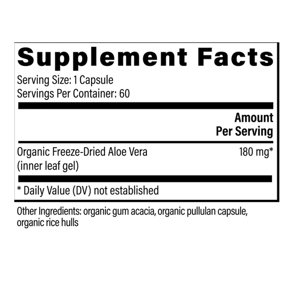 Global Healing Aloe Vera Supplement Ingredients