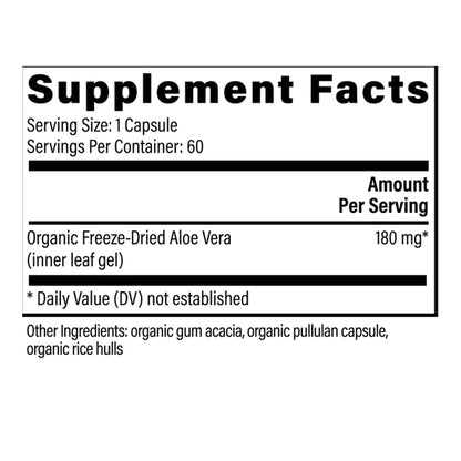 Global Healing Aloe Vera Supplement Ingredients