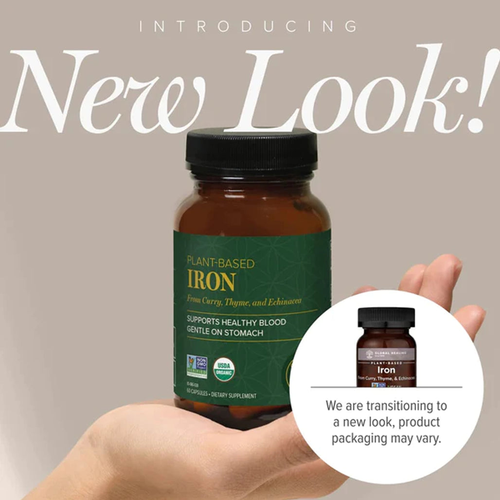 Plant-Based Iron by Global Healing - Promotes Healthy Growth & Development