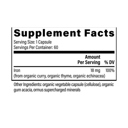  Global Healing Plant-Based Iron Supplement Ingredients