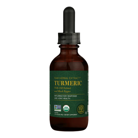 Turmeric Raw Herbal Extract 2 oz liquid by Global Healing - Control Inflammatory Response