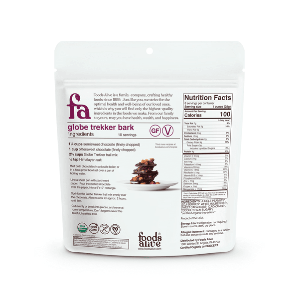 Globe Trekker Trail Mix by Foods Alive at Nutriessential.com