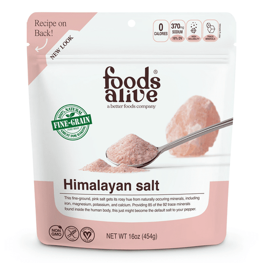 Himalayan Pink Salt by Foods Alive at Nutriessential.com