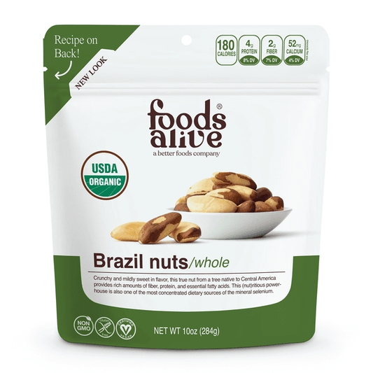 Organic Brazil Nuts by Foods Alive at Nutriessential.com