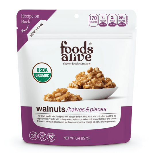 Organic Walnuts by Foods Alive at Nutriessential.com