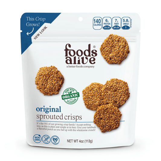 Original Sprouted Crisps by Foods Alive at Nutriessential.com