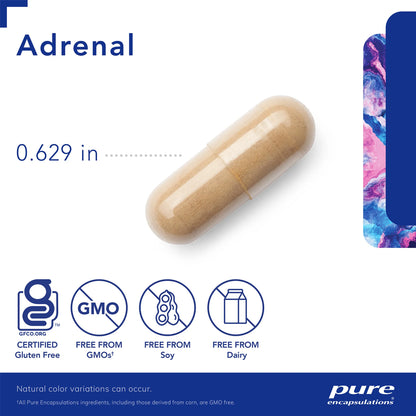 Pure Encapsulations Adrenal Supplement - 60 Capsules | Maintain Energy Levels