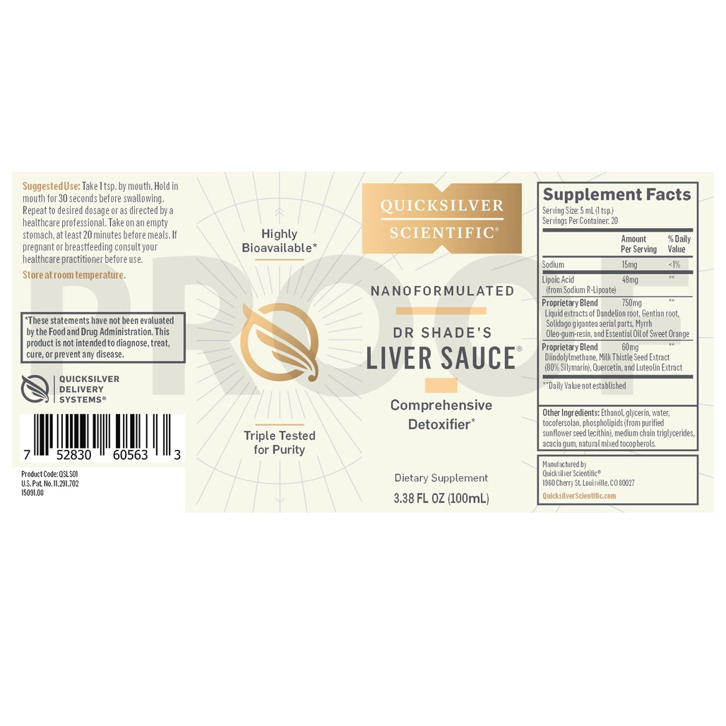 Dr. Shade's Liver Sauce by QuickSilver Scientific - Supports Liver