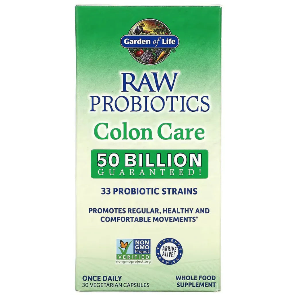 RAW Probiotics Colon Care 30 vcaps Garden of life