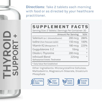 InfiniWell Thyroid Support Dietary Supplement Facts