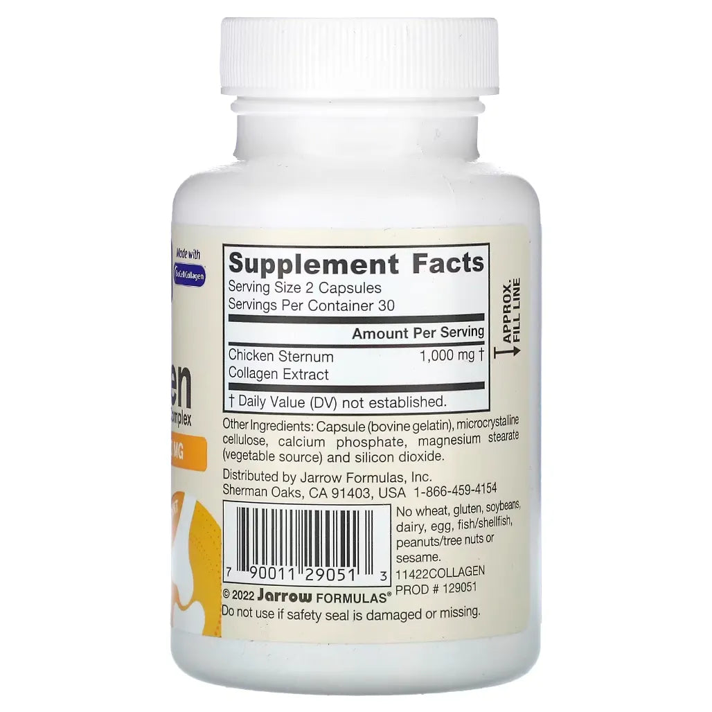 Type 2 Collagen 500 mg 60 caps by Jarrow Formulas at Nutriessential.com