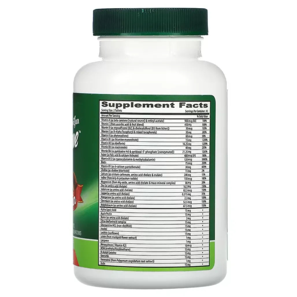 Vegan Tba Prime Multivitamin Iron-Free Nutriessential.com
