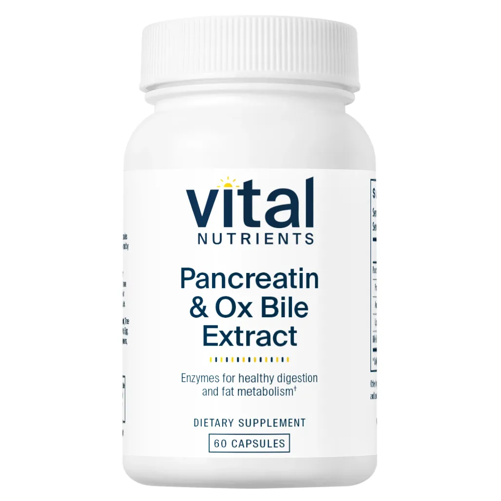 Pancreatin & Ox Bile Extract by Vital Nutrients at Nutriessential.com