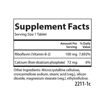 Vitamin B-2 Carlson Labs