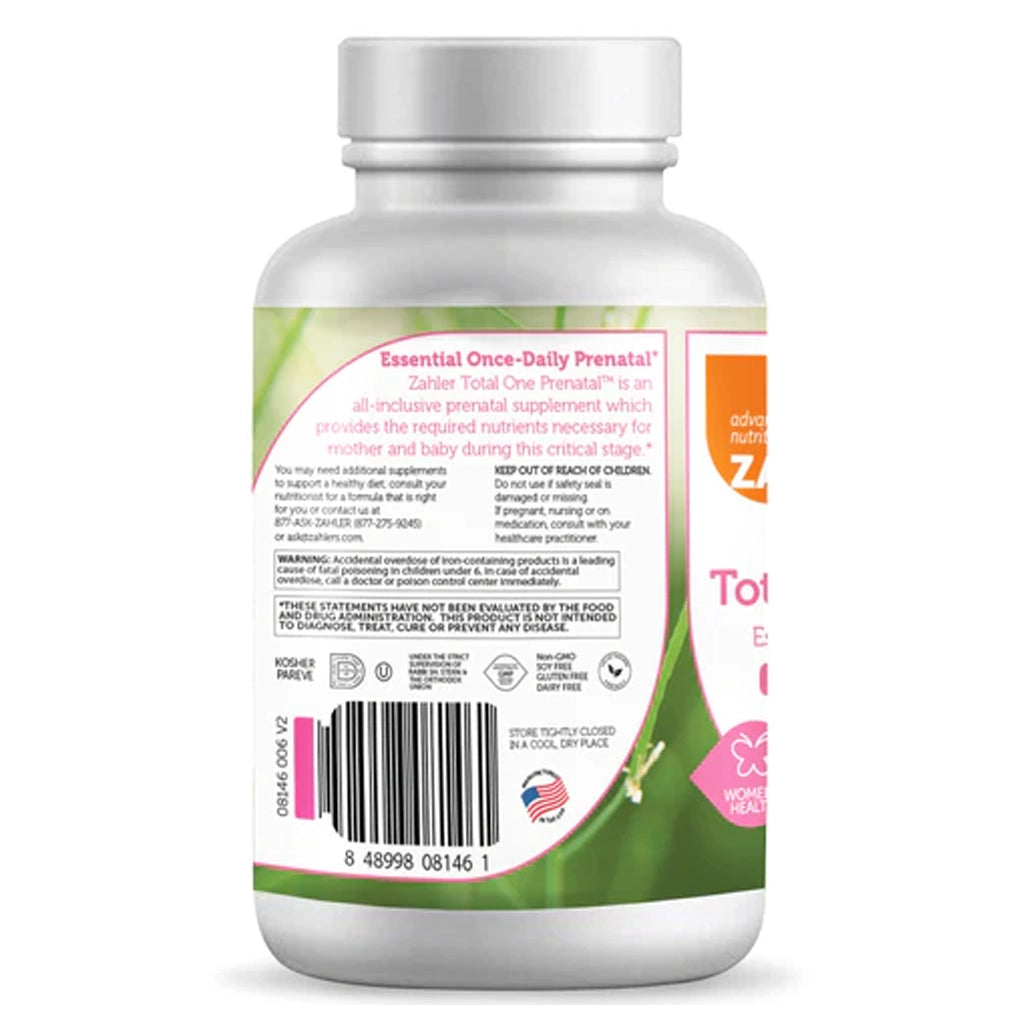 Total One Prenatal Advance nutritions By Zahler