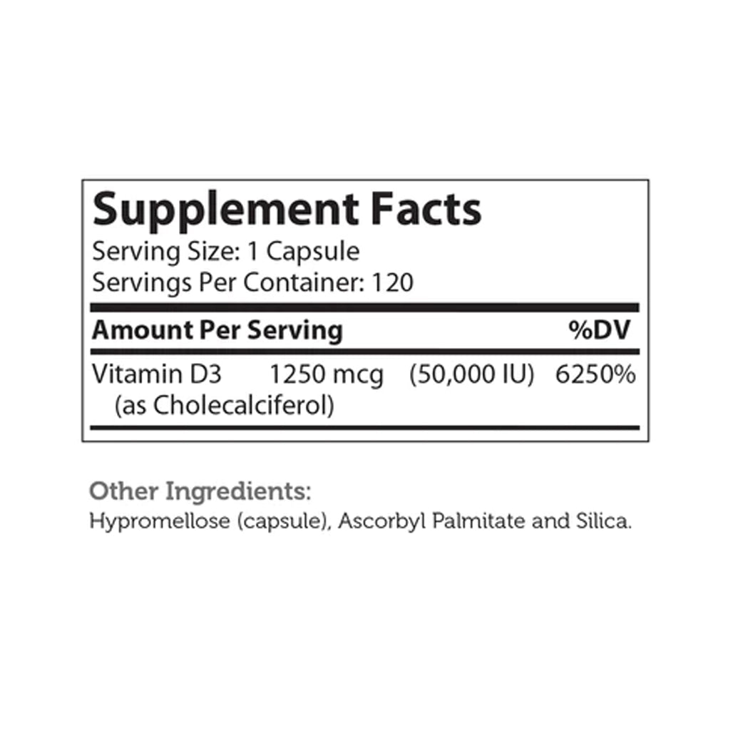 Vitamin D3 50,000 IU Advanced Nutrition by Zahler
