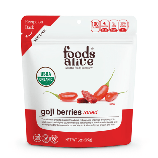 Goji Berries by Foods Alive at Nutriessential.com