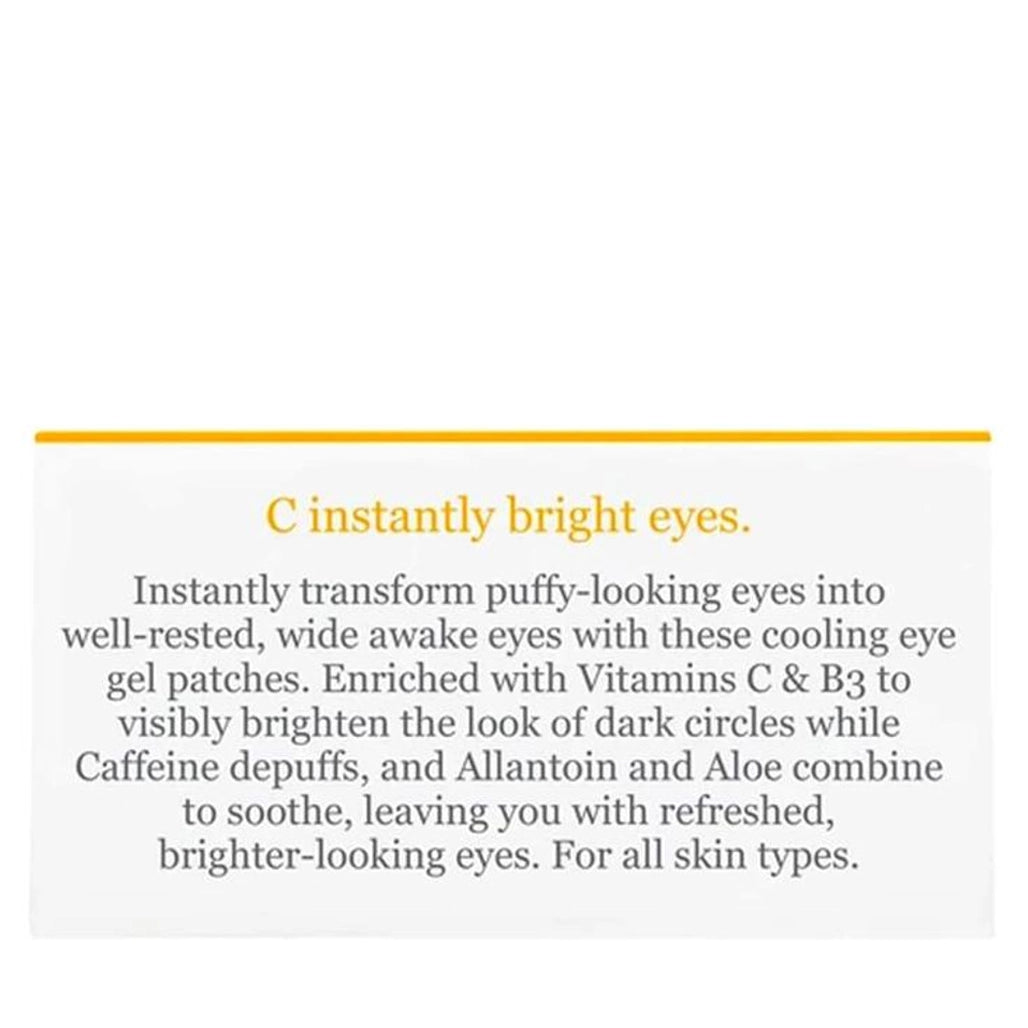 Vitamin C Bright Eye Gel Pads DermaE Natural Bodycare