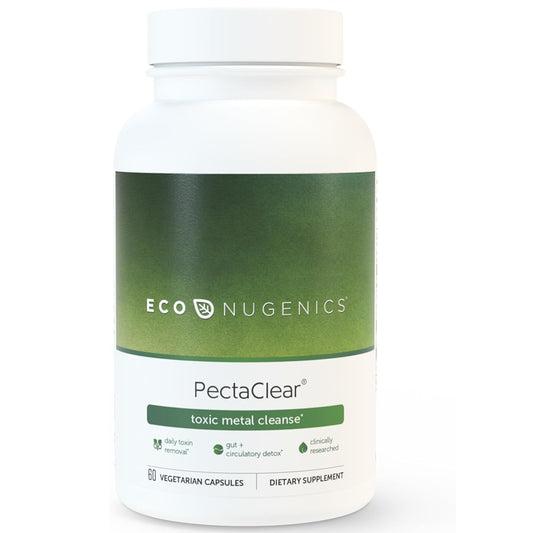 EcoNugenics PectaClear - 60 Vegetarian Capsules - Toxic Metal Cleanse