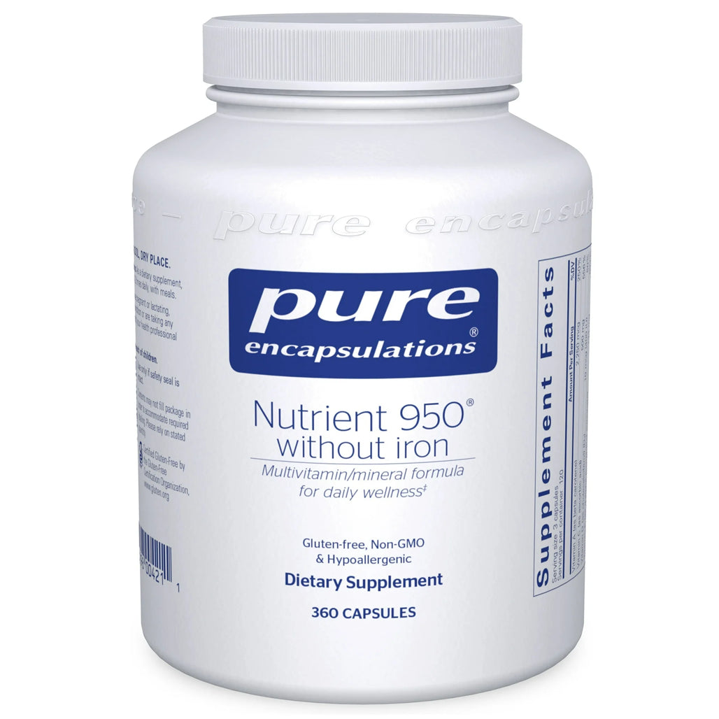 Pure Encapsulations Nutrient 950 without Iron - 360 Capsules |  Advanced Mineral Delivery System