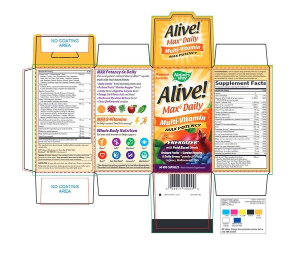 Alive Max6 Multi-Vitamin Capsules With Iron