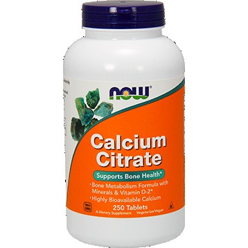 Calcium Citrate by NOW - 250 Tablets