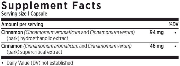Ingredients of Cinnamon Force 60 liquid dietary supplement - cinnamon, extra-virgin olive oil