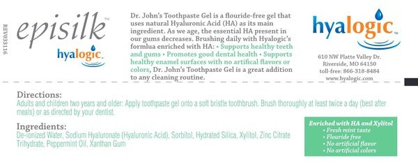 Dr. John's Toothpaste Gel w/ HA Hyalogic