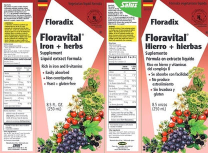 Floravital Iron Herbs Yeast-Free Salus
