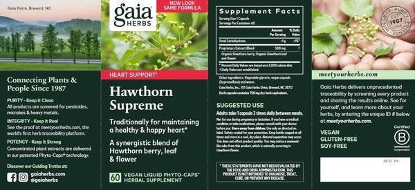Hawthorn Supreme Gaia Herbs