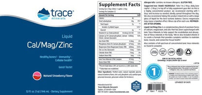 Liquid Cal/Mag/Zinc-Strawberry Trace Minerals Research
