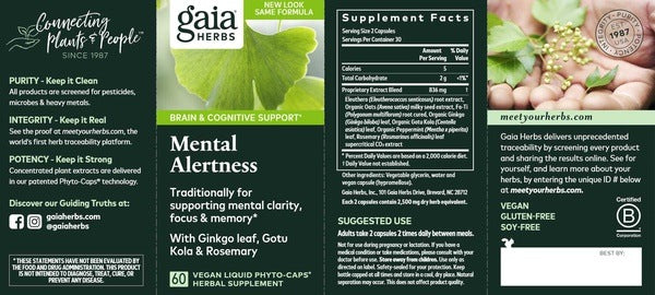 Mental Alertness Gaia Herbs