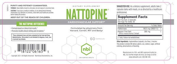 About Nattopine NBI - Promotes heart and blood vessel health