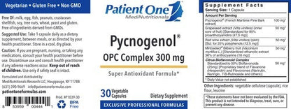 Pycnogenol OPC Complex Patient One