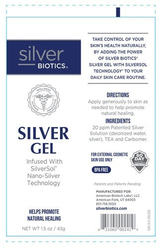 Silver Biotics Silver Gel American Biotech Labs