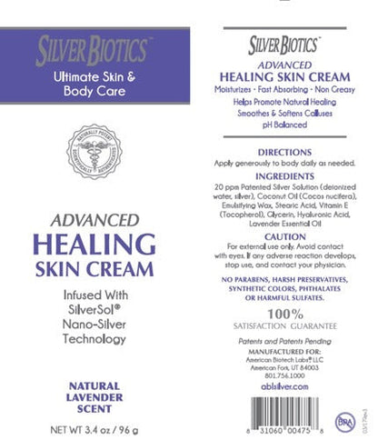 Silver Biotics Skin Cream Lavender American Biotech Labs