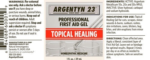 Homeopathic Silver First Aid Gel Argentyn 23