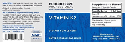 Vitamin K2 Progressive Labs