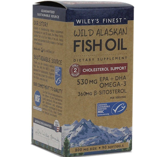 Wild AK Fish Oil Chol Supp Wiley's Finest