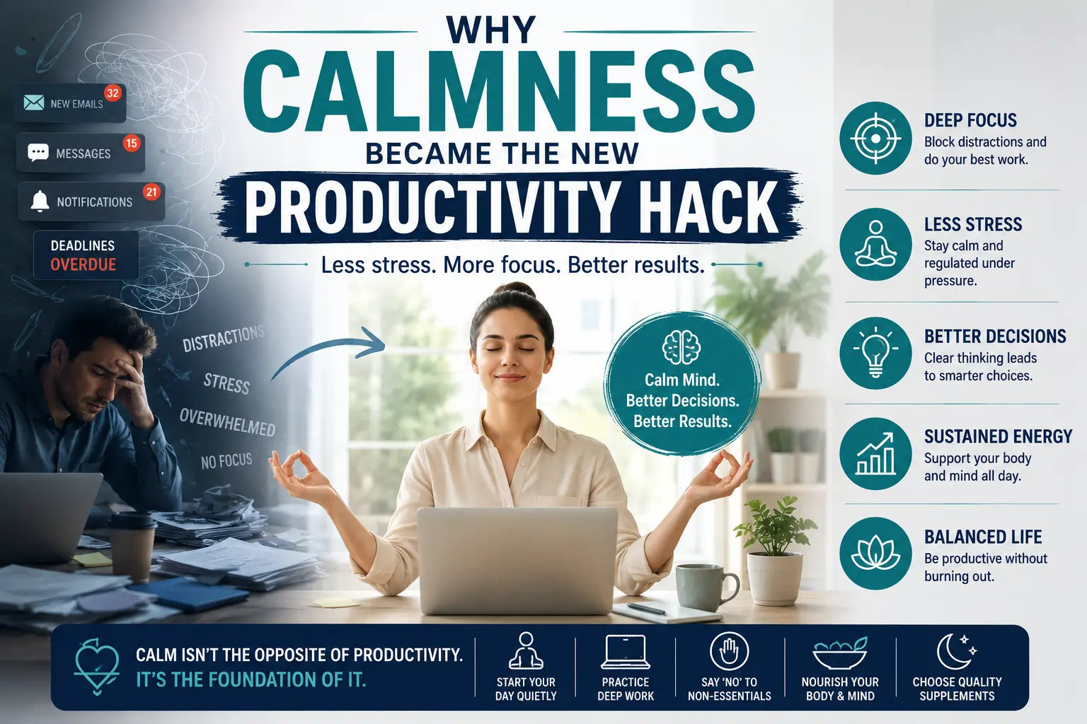 Why Calmness Became the New Productivity Hack