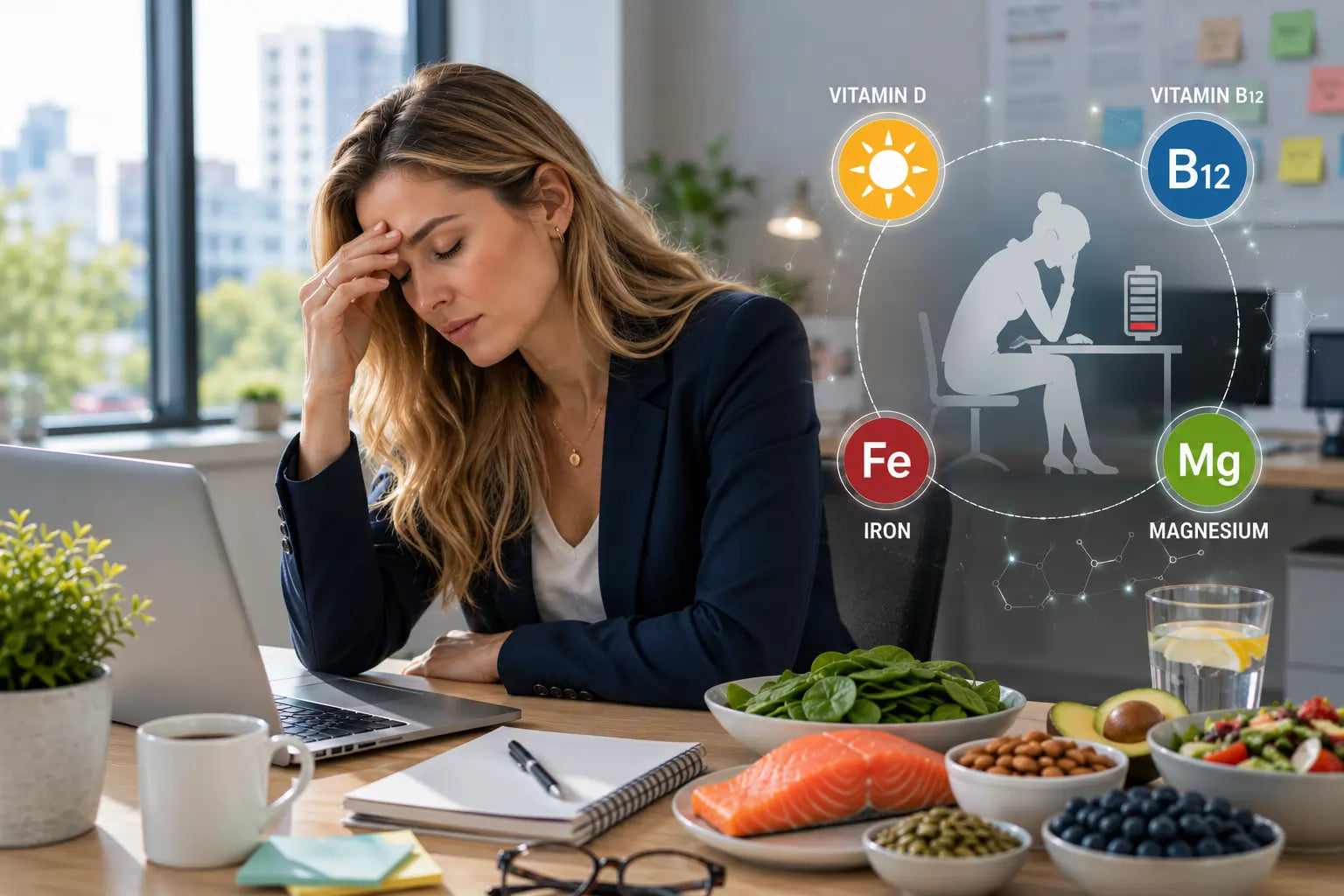 How is nutrient deficiency connected to workplace fatigue?
