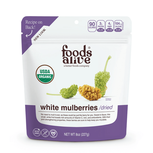 White Mulberries by Foods Alive at Nutriessential.com