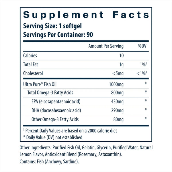 Ultra Pure Fish Oil 800 TG
